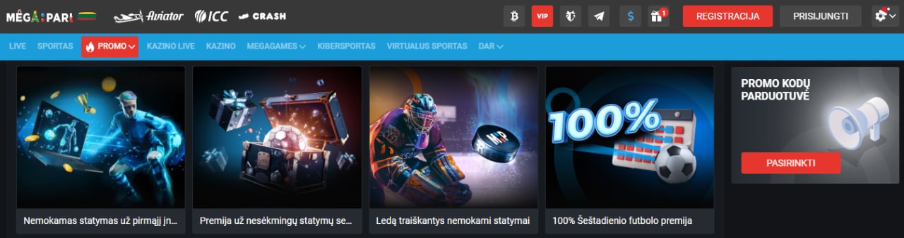 Megapari Lietuva bonus