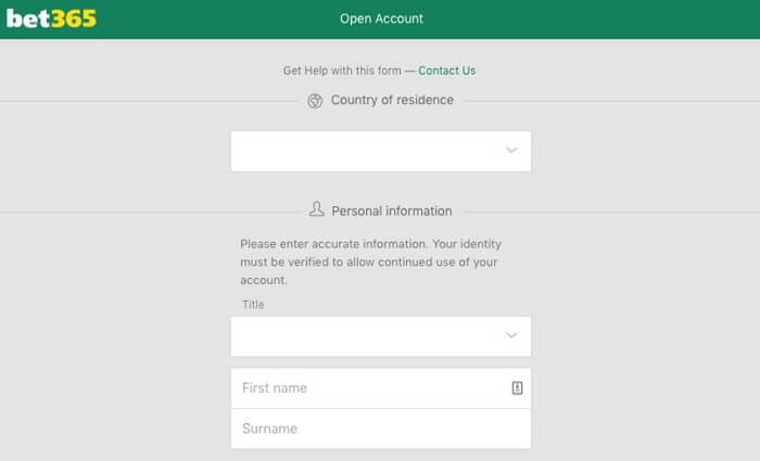 bet365 register