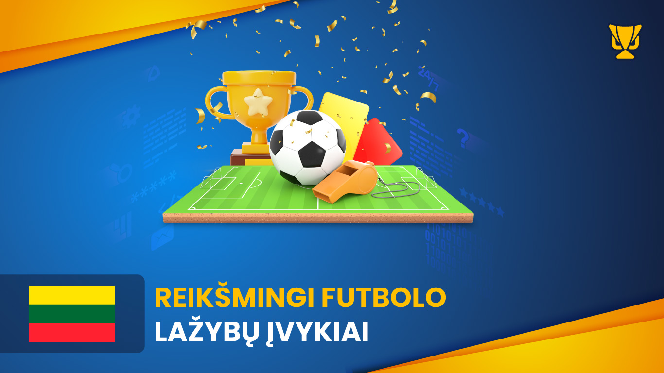 Populiariausi futbolo lažybų įvykiai – nuo pasaulio čempionatų iki lygų kovų