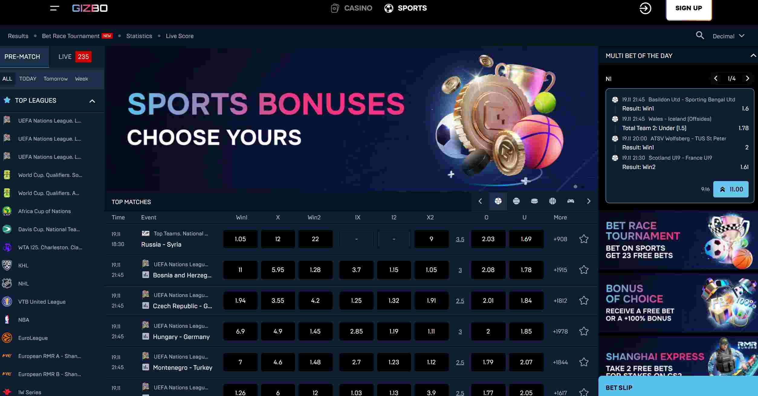 gizbo sport lazybos