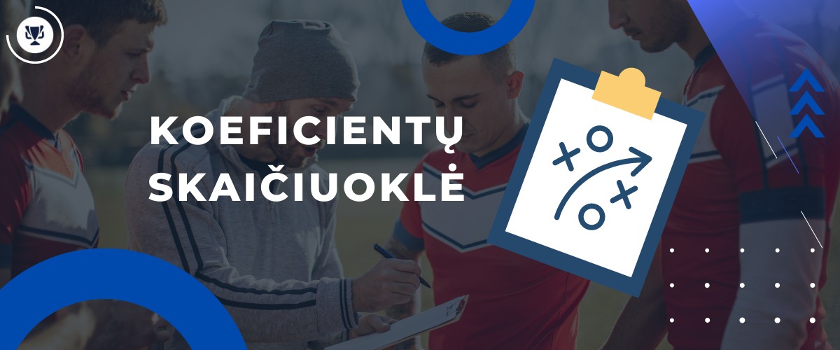 Sporto lažybų koeficientų skaičiuoklė