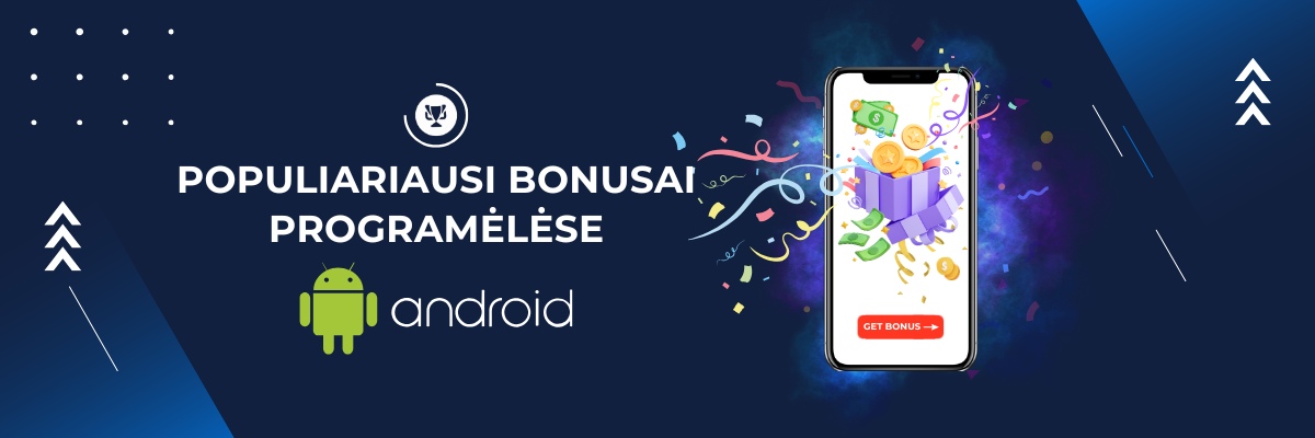 Bonuses for Android app in Lithuania, lazybos.tv