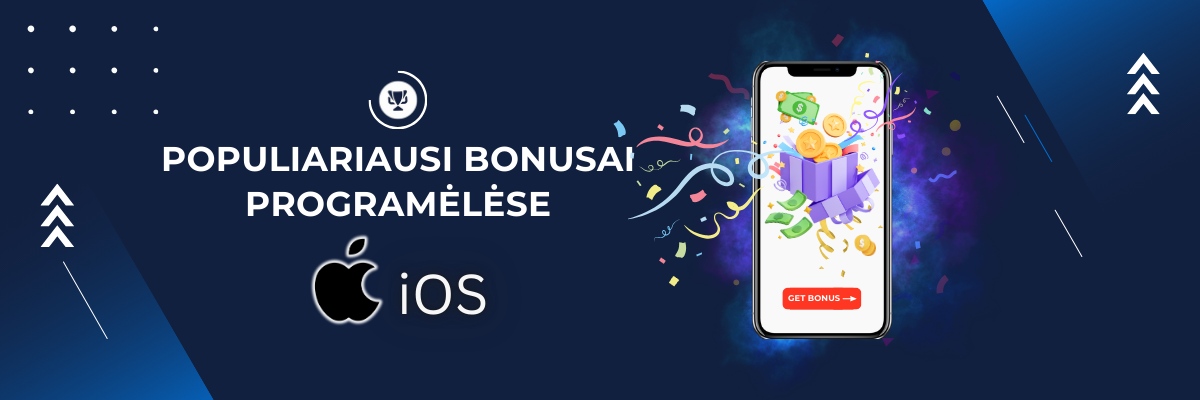 Bonuses for iOS app in Lithuania, lazybos.tv