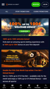 Premijos ir akcijos Dream Bet