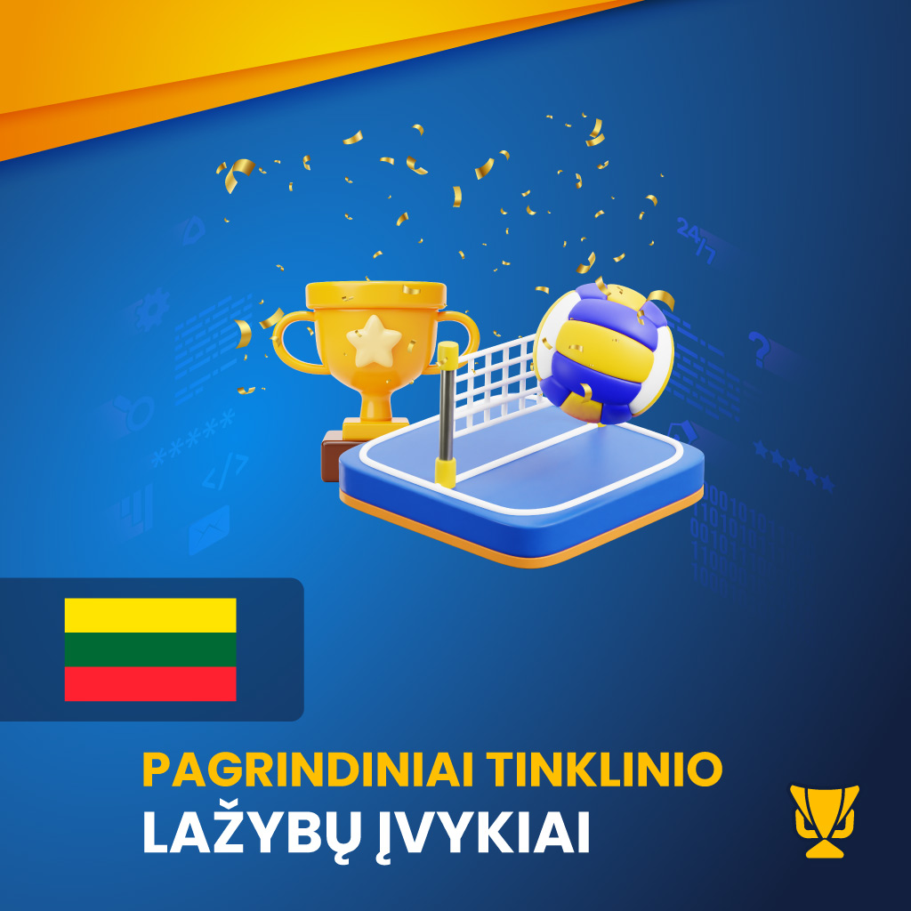Pagrindiniai tinklinio lažybų įvykiai