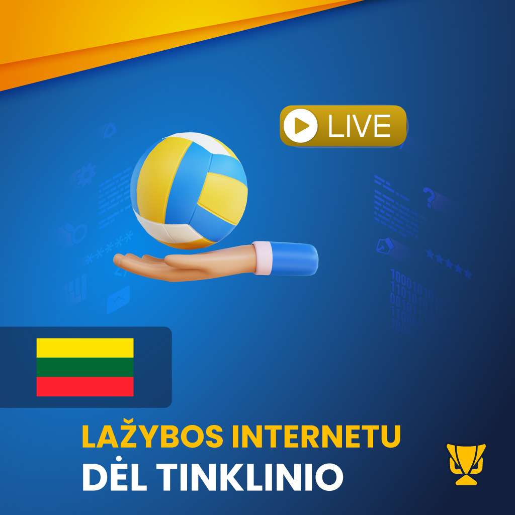 Lažybos internetu dėl tinklinio