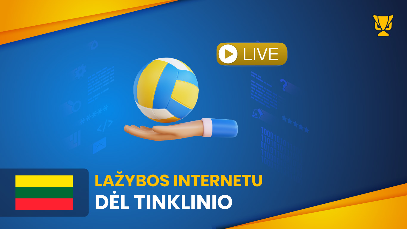 Lažybos internetu dėl tinklinio